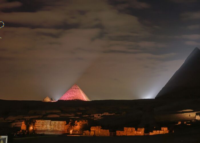 Giza Pyramids Sound and Light Show - Private 2-Day Excursion to Cairo by Flight | Exclusive Two Days Bus Trip to Cairo