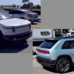 First videos of Rivian R2 and R3 driving on public roads show size comparisons