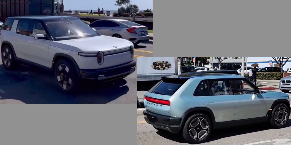 First videos of Rivian R2 and R3 driving on public roads show size comparisons