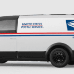 A customized version of Canoo’s electric delivery van for the USPS has been spotted in the wild