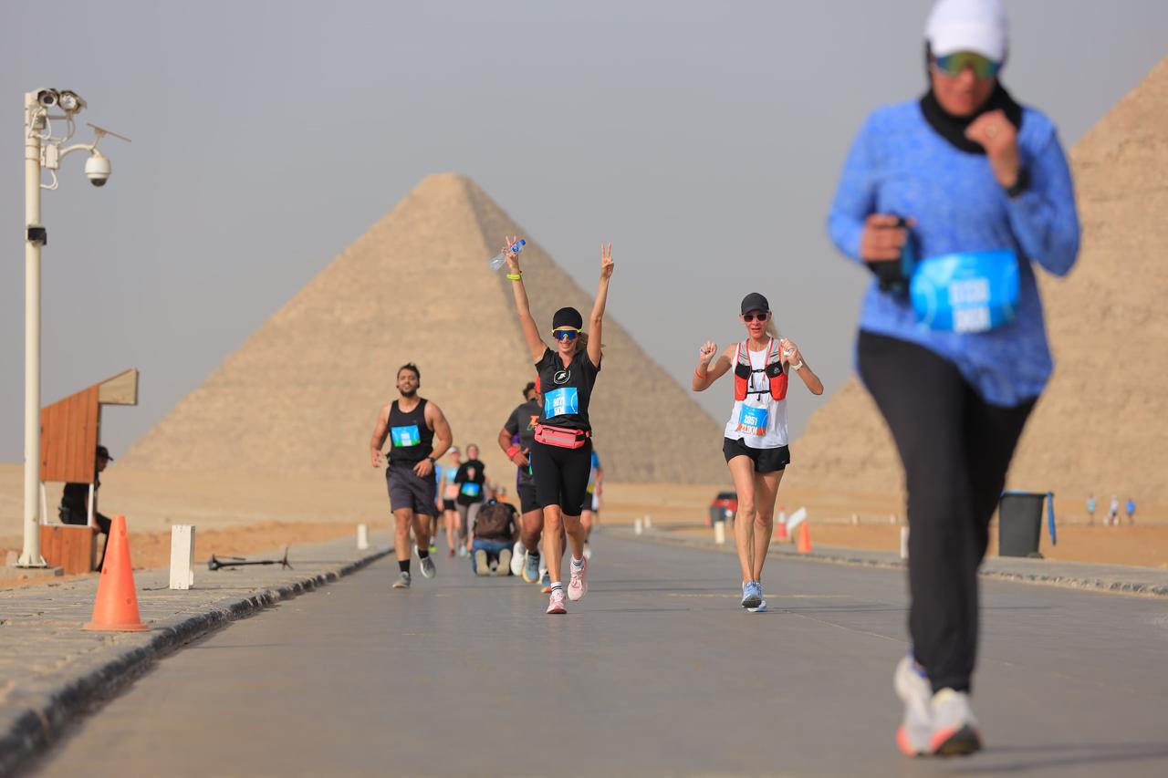 Giza Pyramids host Egypt's leg of global 'One Run' half-marathon - Dailynewsegypt