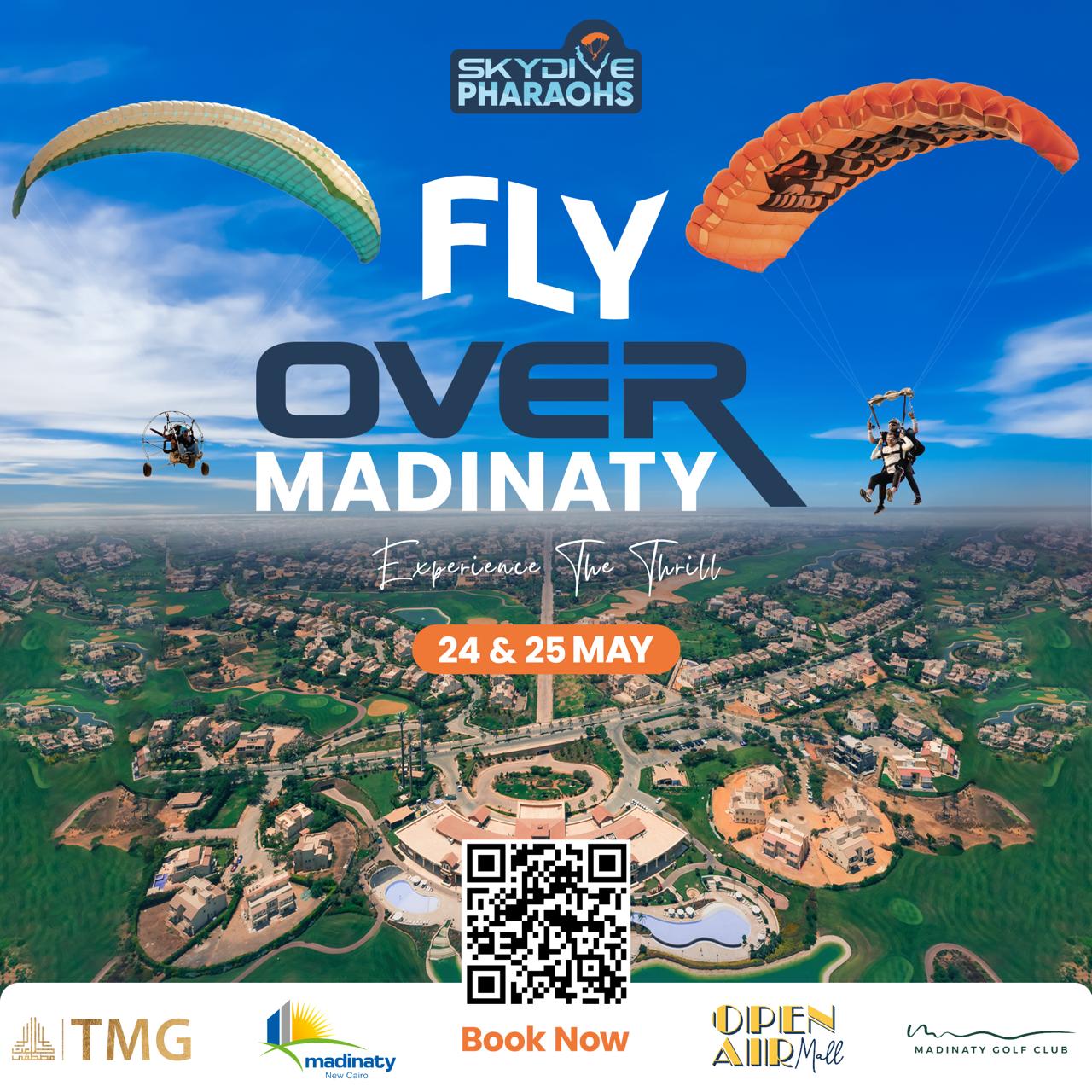 Madinaty to host "Fly Over Madinaty" skydiving event - Dailynewsegypt